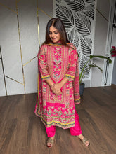 Super pretty digital print embroided suit (Monsoon)